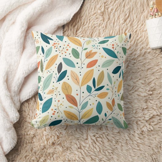 Leaf and Dots cushion Kussen (Deken)