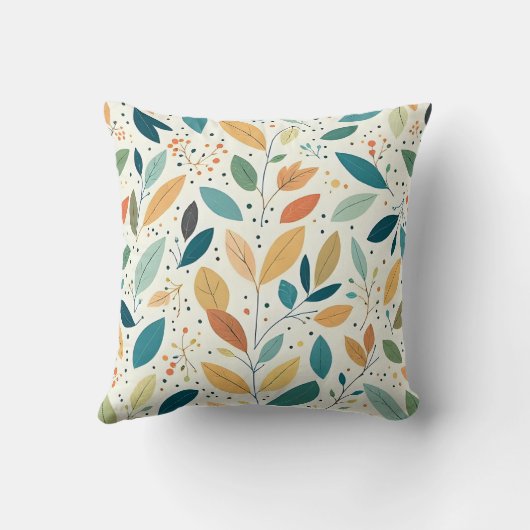 Leaf and Dots cushion Kussen (Achterkant)