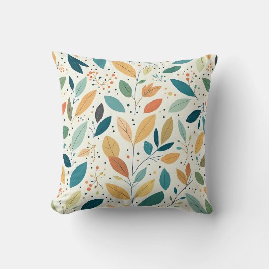 Leaf and Dots cushion Kussen (Voorkant)