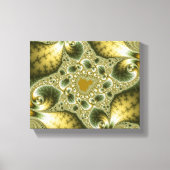 Leaf and Gold - Fractal Art Canvas Afdruk (Voorkant)