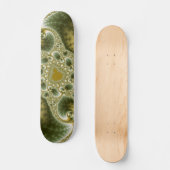 Leaf and Gold - Fractal Art Skateboard (Voorkant)