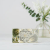 Leaf and Gold - Fractal Art Visitekaartje (Staand voorkant)