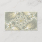 Leaf and Gold - Fractal Art Visitekaartje (Achterkant)