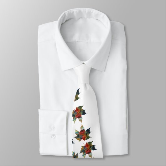 Leaf Art, Colorful Autumn Leaf Stropdas (Gebonden)