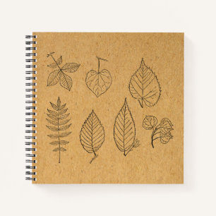 Leaf Art Illustrated Leaves Notitieboek