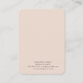 Leaf Artisan Earring Studs Display Kaarten Contactkaartje (Achterkant)