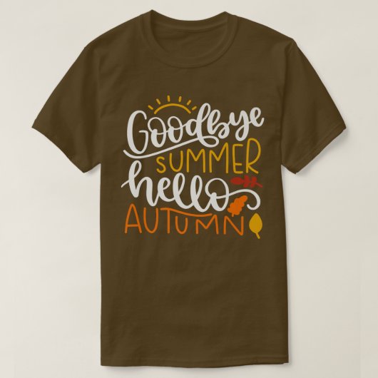 Leaf Autumn Tree Oranje Fall Leaves Season651 T-shirt (Design voorkant)
