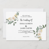 Leaf Back Eenvoudige bruiloft uitnodiging (Achterkant)