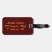 Leaf Bagagelabel (Achterkant horizontaal)