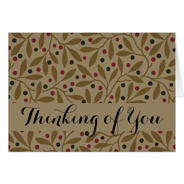 Leaf Berry Classic Kleurrijke  Patroon Art (Voorkant Horizontaal)