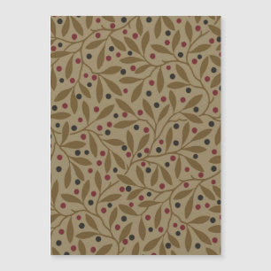 Leaf Berry Classic Kleurrijke  Patroon Art