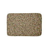 Leaf Berry Classic Kleurrijke Patroon Art Badmat (Voorkant)
