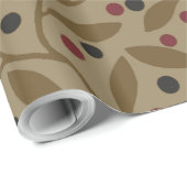 Leaf Berry Classic Kleurrijke Patroon Art Cadeaupapier (Rol Hoek)