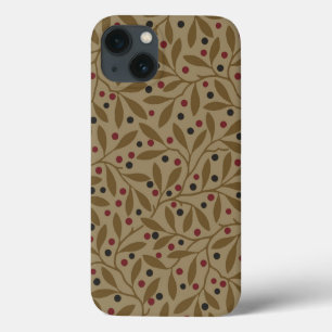 Leaf Berry Classic Kleurrijke  Patroon Art Case-Mate iPhone Case