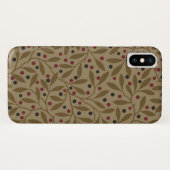 Leaf Berry Classic Kleurrijke  Patroon Art Case-Mate iPhone Case (Achterkant (horizontaal))