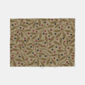 Leaf Berry Classic Kleurrijke  Patroon Art Fleece Deken (Voorkant (Horizontaal))