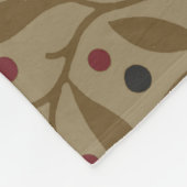 Leaf Berry Classic Kleurrijke  Patroon Art Fleece Deken (Hoek)