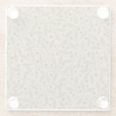 Leaf Berry Classic Kleurrijke  Patroon Art Glazen Onderzetter (Achterkant)