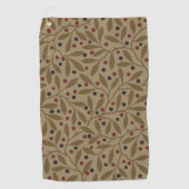 Leaf Berry Classic Kleurrijke  Patroon Art Golfhanddoek (Voorkant)