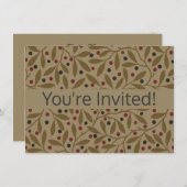 Leaf Berry Classic Kleurrijke  Patroon Art Kaart (Voorkant / Achterkant)