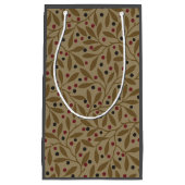 Leaf Berry Classic Kleurrijke Patroon Art Klein Cadeauzakje (Voorkant)