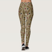 Leaf Berry Classic Kleurrijke  Patroon Art Leggings (Achterkant)