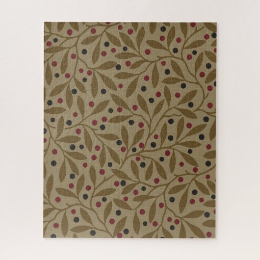 Leaf Berry Classic Kleurrijke  Patroon Art Legpuzzel (Verticaal)
