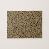 Leaf Berry Classic Kleurrijke Patroon Art Legpuzzel (Horizontaal)