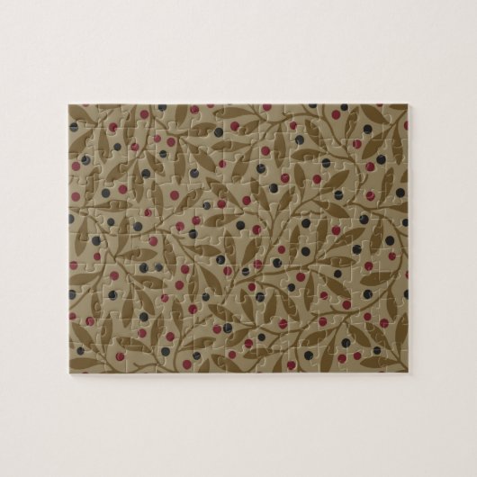 Leaf Berry Classic Kleurrijke  Patroon Art Legpuzzel (Horizontaal)