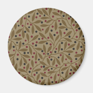 Leaf Berry Classic Kleurrijke Patroon Art Magneet