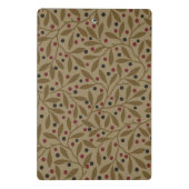 Leaf Berry Classic Kleurrijke Patroon Art Mini Klembord (Achterkant)