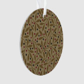 Leaf Berry Classic Kleurrijke Patroon Art Ornament (voorkant)