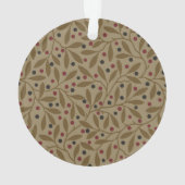 Leaf Berry Classic Kleurrijke Patroon Art Ornament (achterkant)