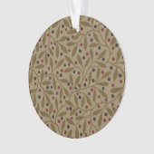 Leaf Berry Classic Kleurrijke Patroon Art Ornament (voorkant)