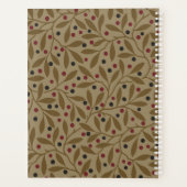 Leaf Berry Classic Kleurrijke Patroon Art Planner (Achterkant)