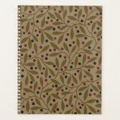 Leaf Berry Classic Kleurrijke Patroon Art Planner (Voorkant)
