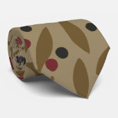 Leaf Berry Classic Kleurrijke Patroon Art Stropdas (Opgerold)