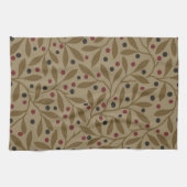 Leaf Berry Classic Kleurrijke  Patroon Art Theedoek (Horizontaal)