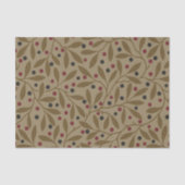 Leaf Berry Classic Kleurrijke  Patroon Art Tissuepapier (Voorkant)