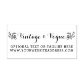 Leaf bloeit Elegant Boutique Custom Zelfinktende Stempel (Design)