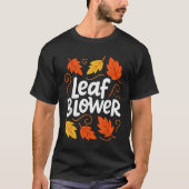 Leaf Blower Autumn Fall Funny Matching T-shirt (Voorkant)