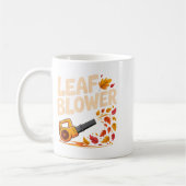Leaf Blower Funny Autumn Fall Season Humor  Koffiemok (Links)