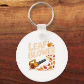 Leaf Blower Funny Autumn Fall Season Humor  Sleutelhanger (Voorkant)
