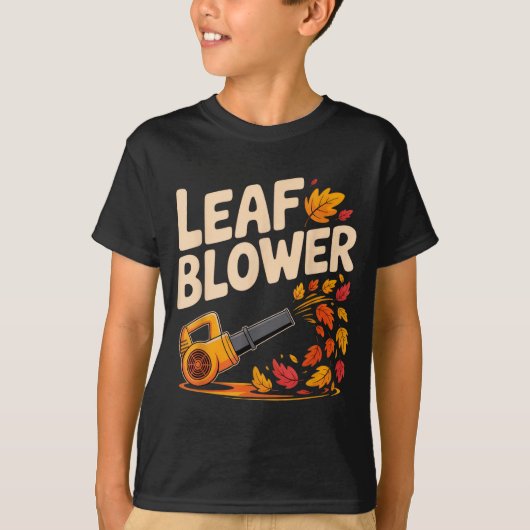 Leaf Blower Funny Autumn Fall Season Humor T-shirt (Voorkant)