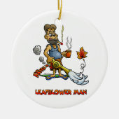 Leaf Blower Man! Keramisch Ornament (Voorkant)
