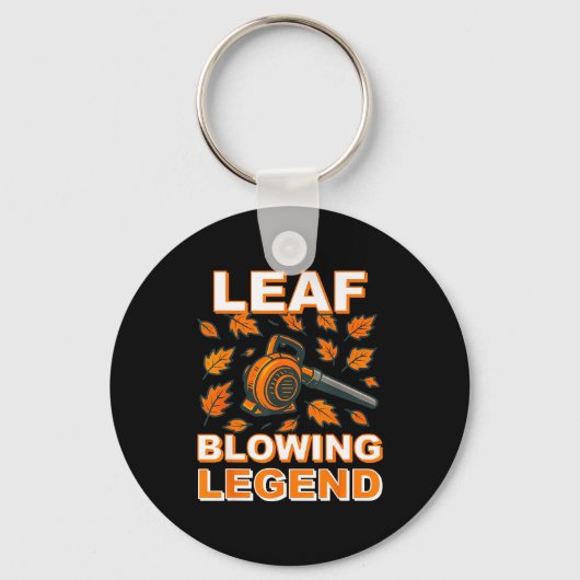 Leaf Blower Shirt Men Funny Lawn Care Leaf Blowing Sleutelhanger (Voorkant)