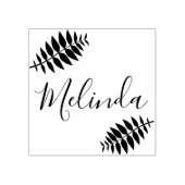 Leaf Branch - Personaliseren Rubberstempel (Afrduk)