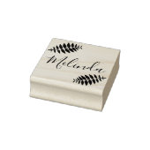 Leaf Branch - Personaliseren Rubberstempel (Stempel)