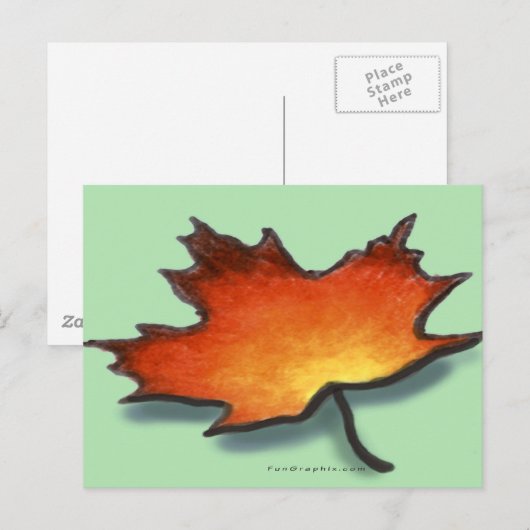 Leaf Briefkaart (Voorkant / Achterkant)