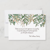 Leaf Canopy Sympathie Hartelijk dank Kaart (Voorkant)